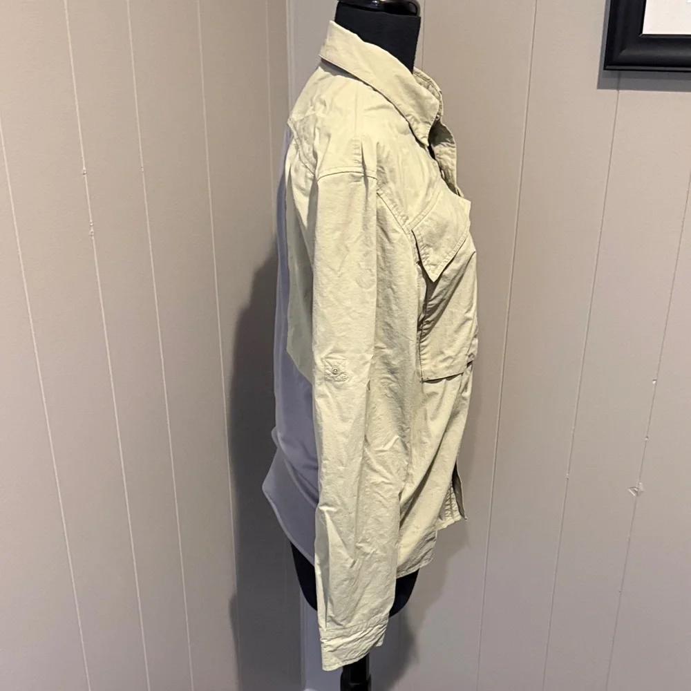L.L. Bean Men Small Regular Utility Jacket in Light Green Outdoor